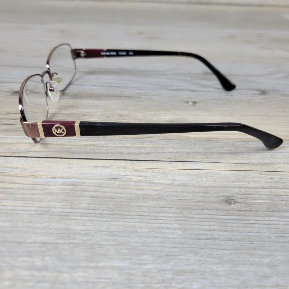Michael Kors Eyeglass Frames MK338 210 Brown Burgundy Rectangle Womens 52-16-135